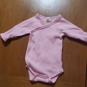 Pink preemie onesie